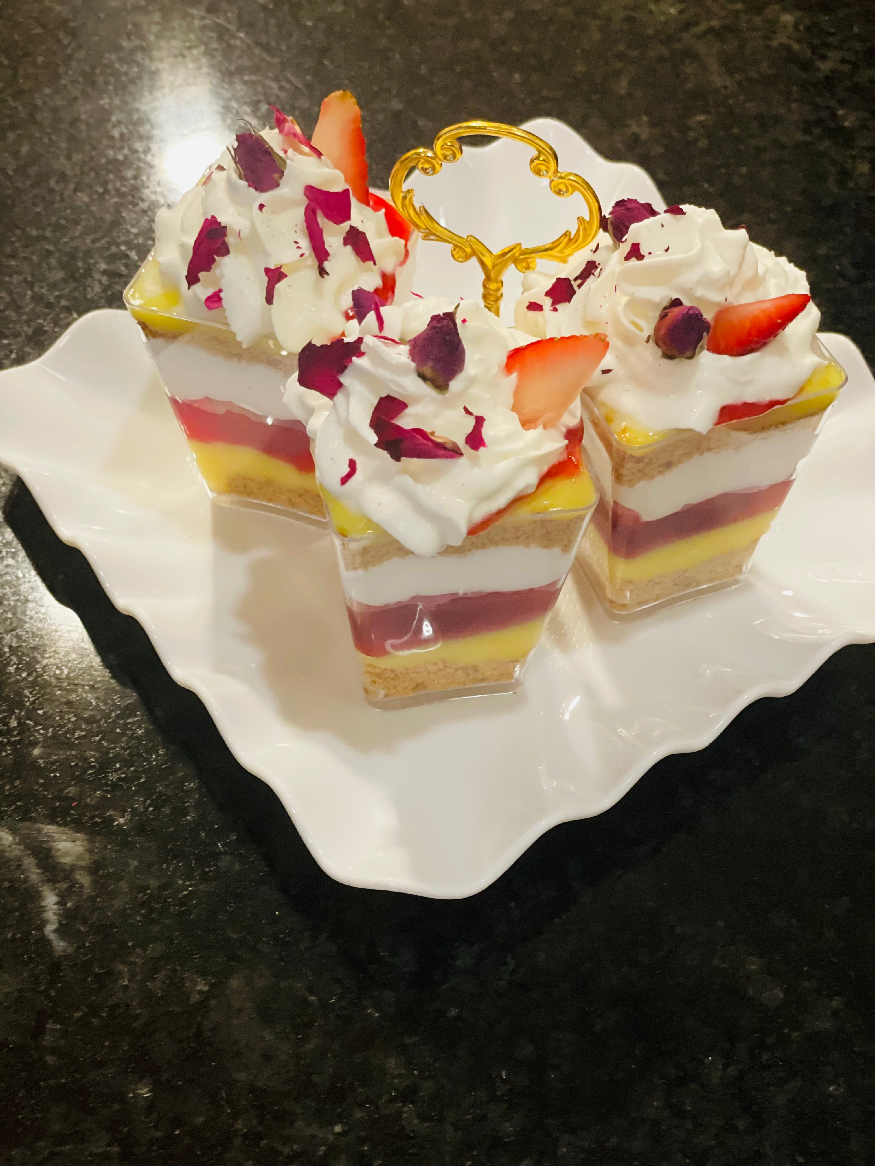 Floral Note Junket Parfaits (set of 10)